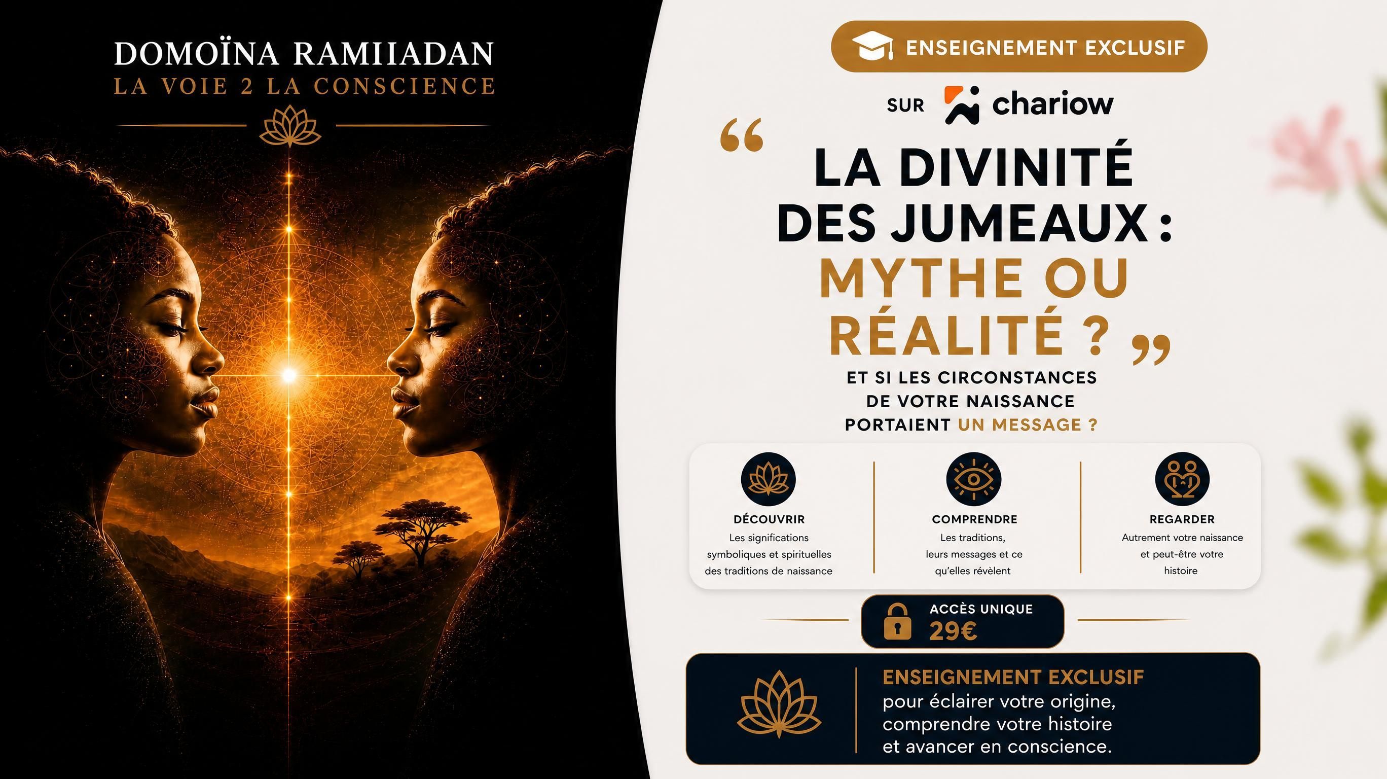 LA DIVINITÉ DES JUMEAUX : MYTHE OU RÉALITÉ ?
