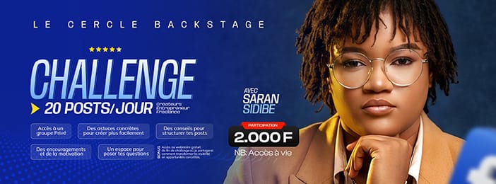 Le Cercle Backstage – Challenge 20 Posts / Jour