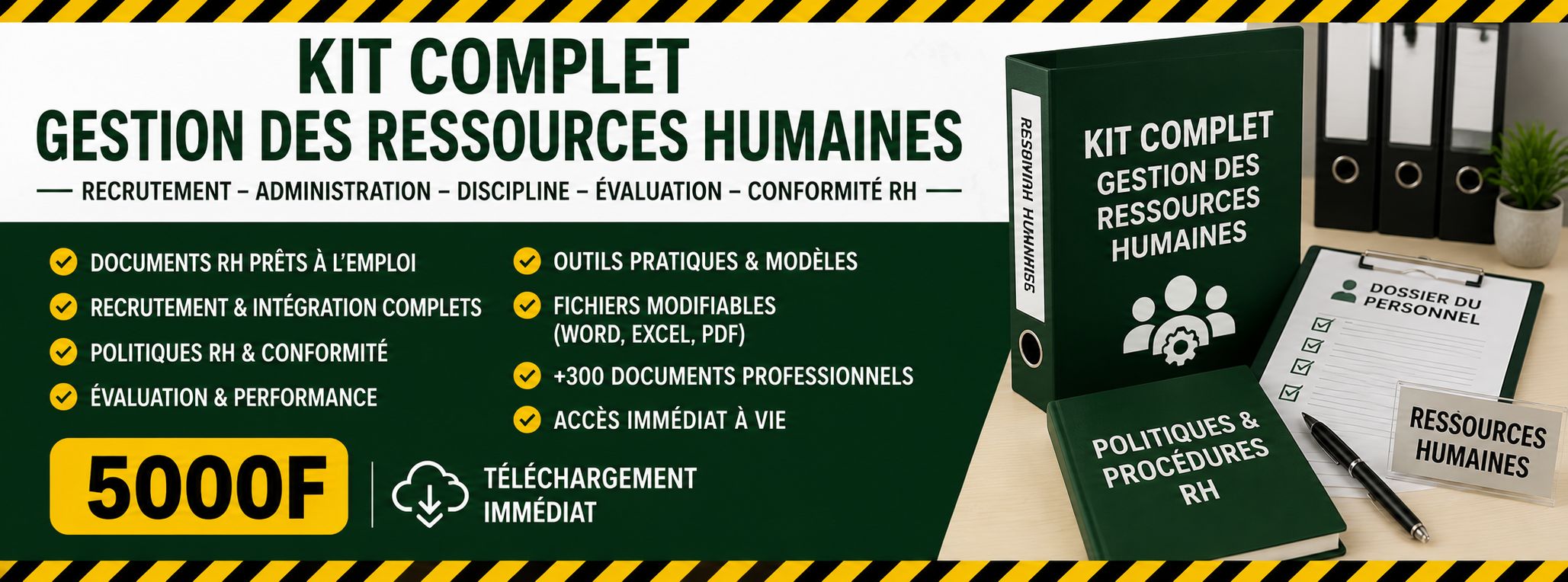 KIT COMPLET GESTION DES RESSOURCES HUMAINES
