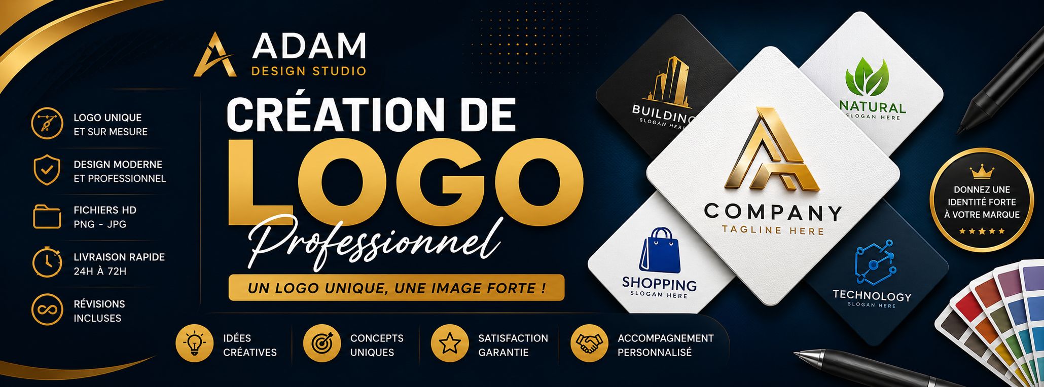 Création de logo professionnel et unique