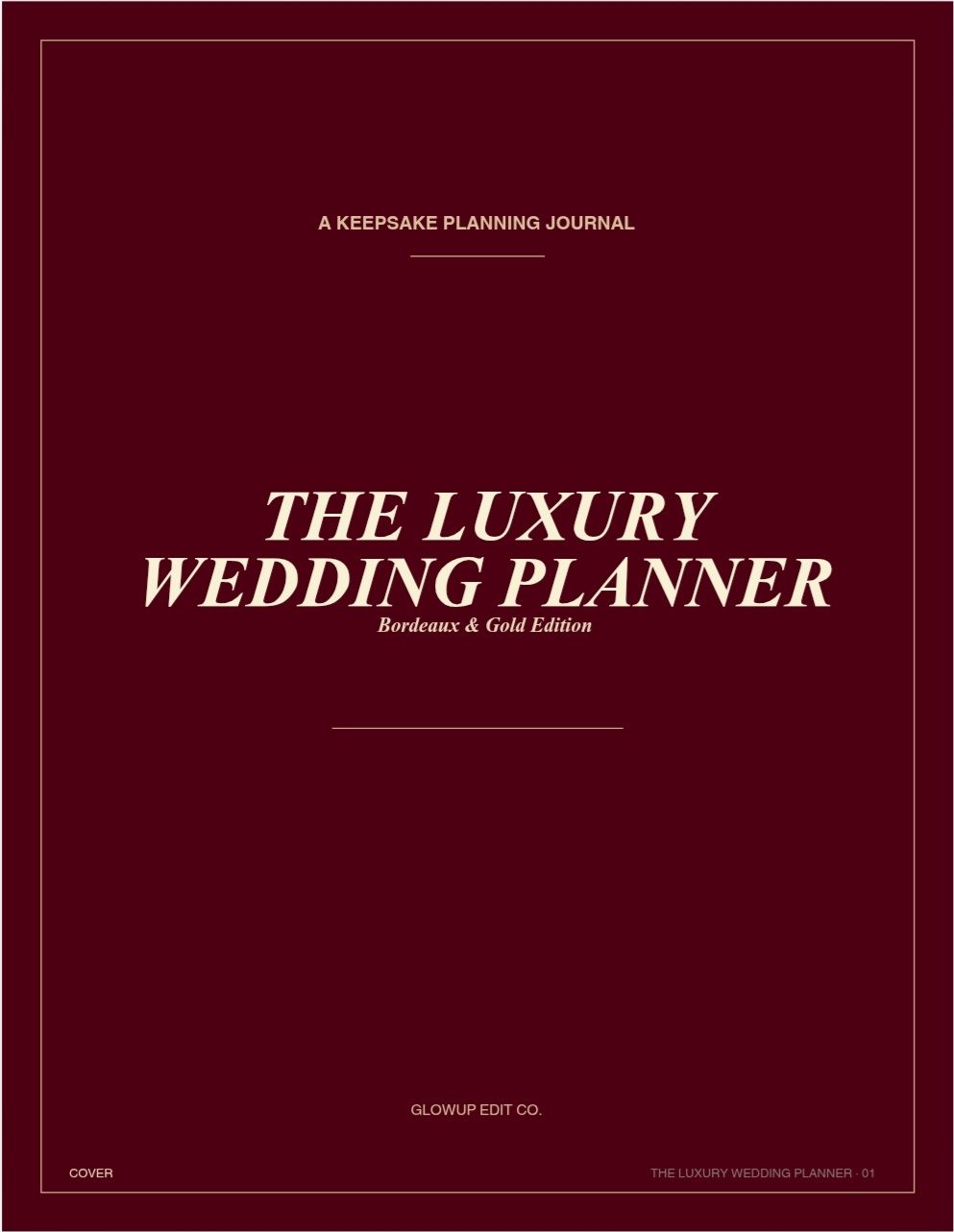 The Luxury Wedding Planner — Editable Canva Template