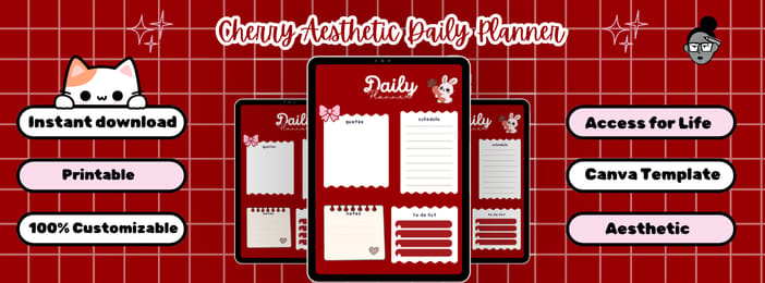 The Ultimate Cherry Daily Planner: Printable & PDF