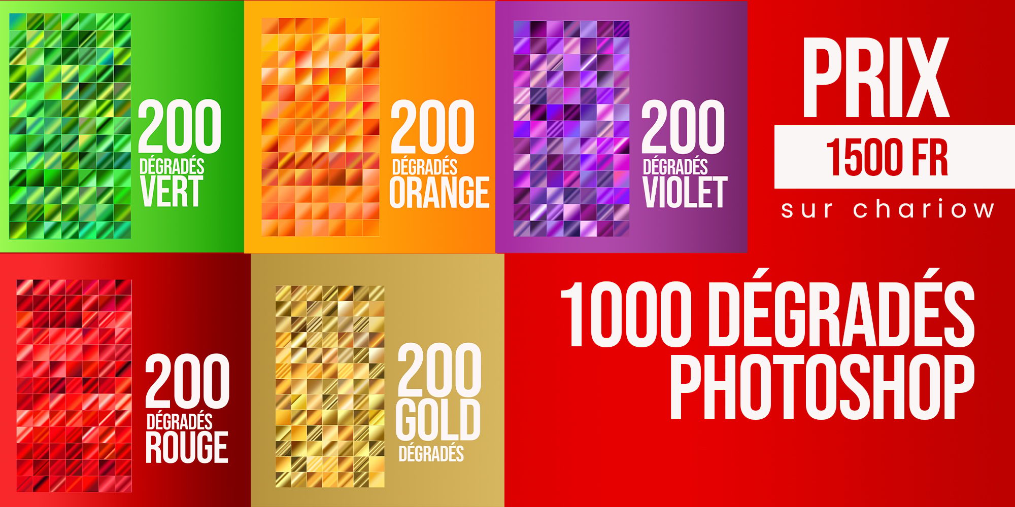 1000 dégradés Photoshop