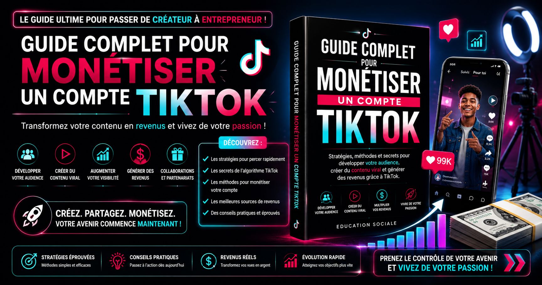GUIDE COMPLET POUR MONÉTISER UN COMPTE TIKTOK
