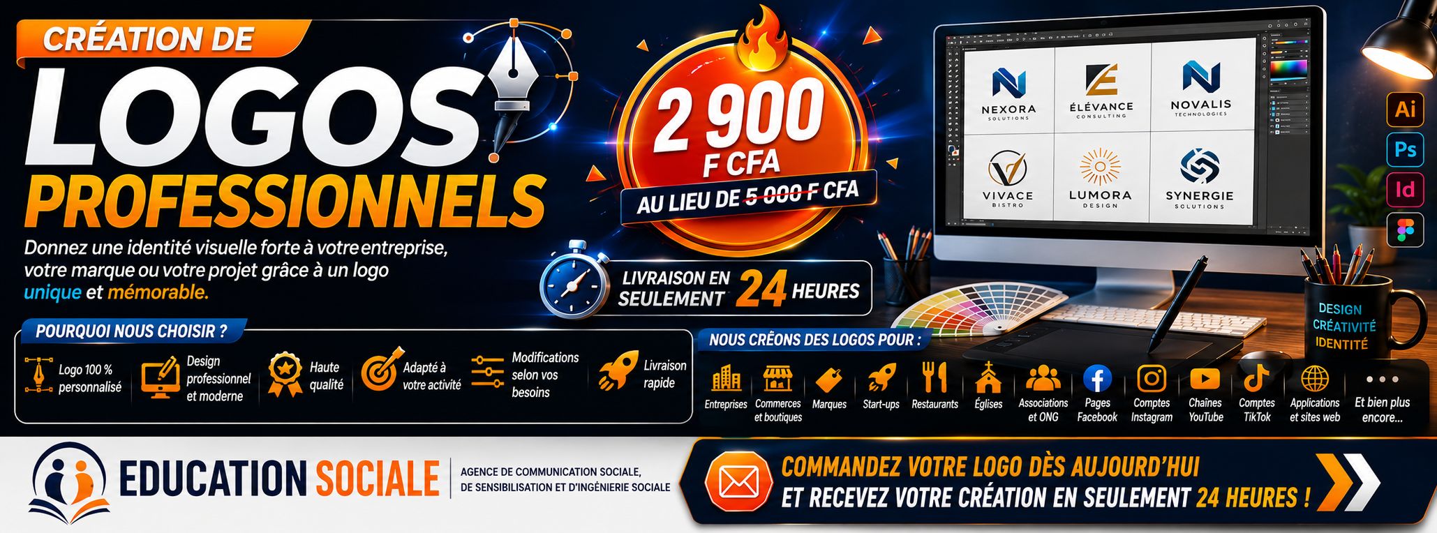 CRÉATION DE LOGOS PROFESSIONNELS