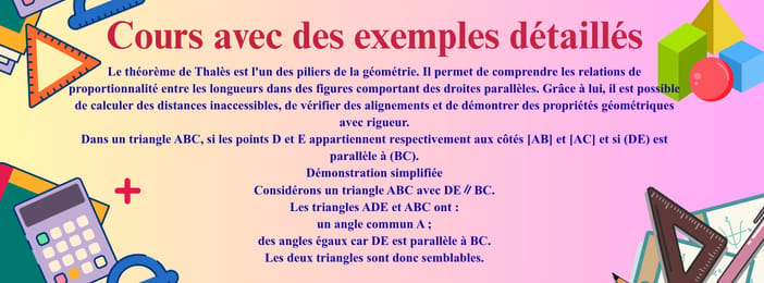 Cours sur le Théorème de Thalès