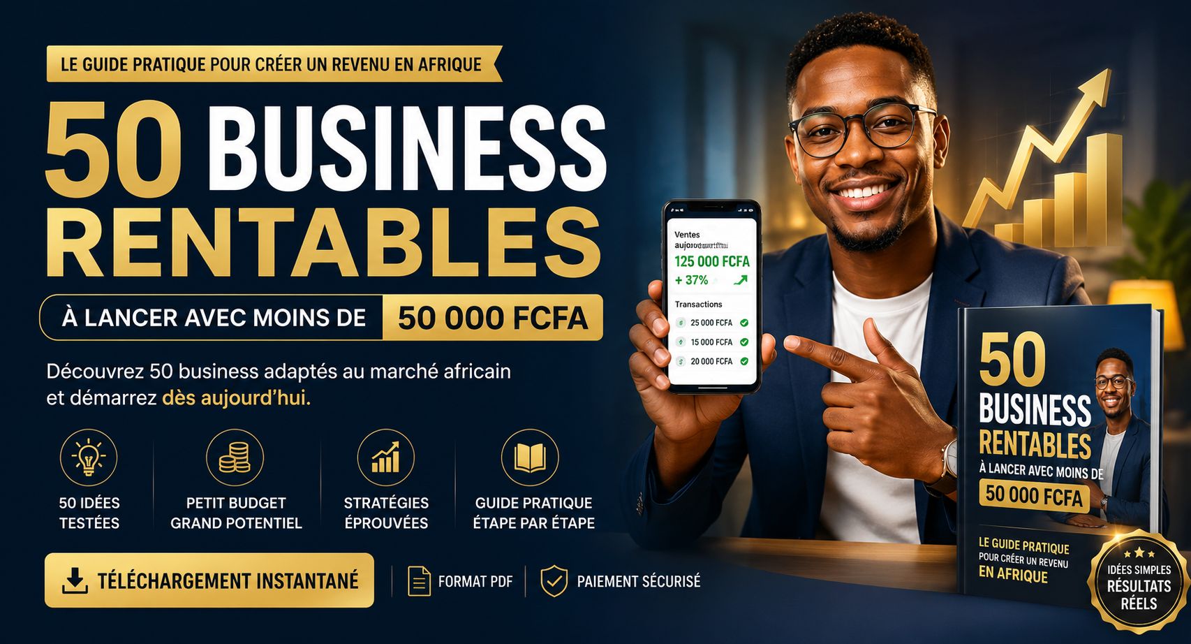 50 Business Rentables à Lancer Avec Moins de 50 000 FCFA –