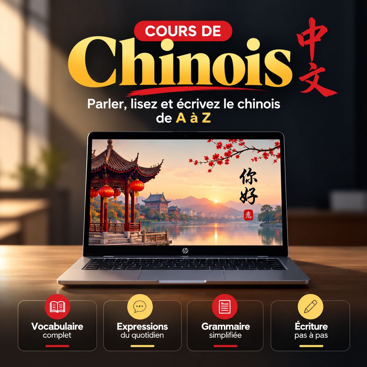 Cours de Chinois : Parlez, Lisez et Écrivez le Chinois de A à Z