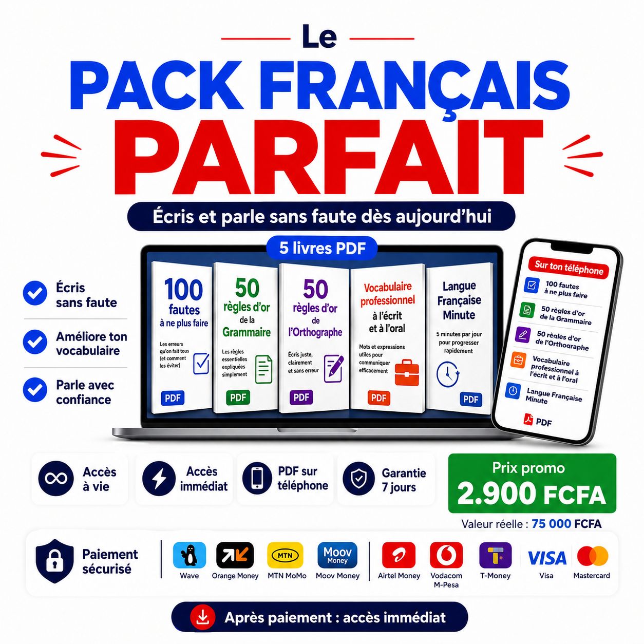 Le Pack Français Parfait — Écris et Parle Sans Faute