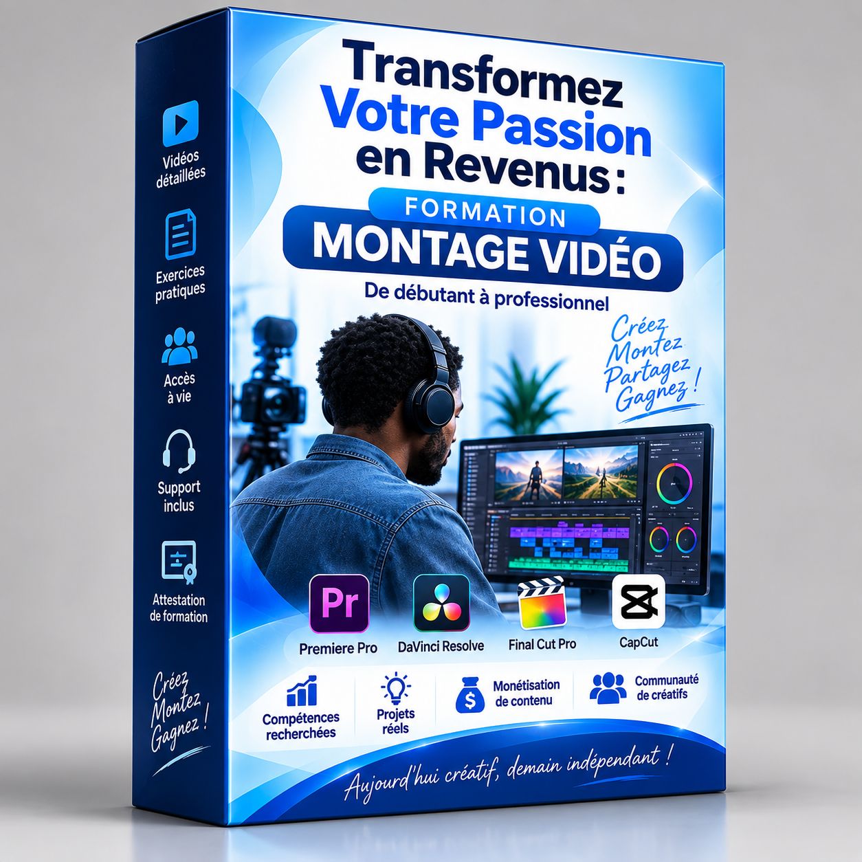 Transformez Votre Passion en Revenus : Formation Montage Vidéo