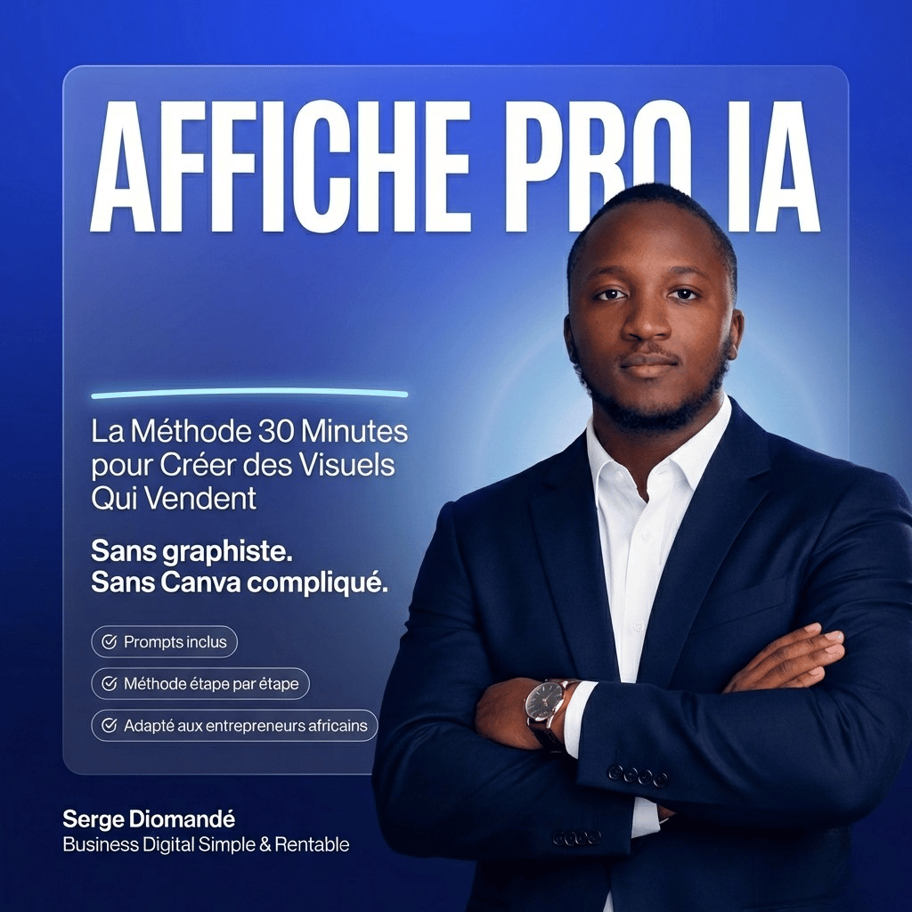 Affiche Pro en 30 Min : Crée des Visuels qui Font Acheter avec l’IA (Sans Graphiste)