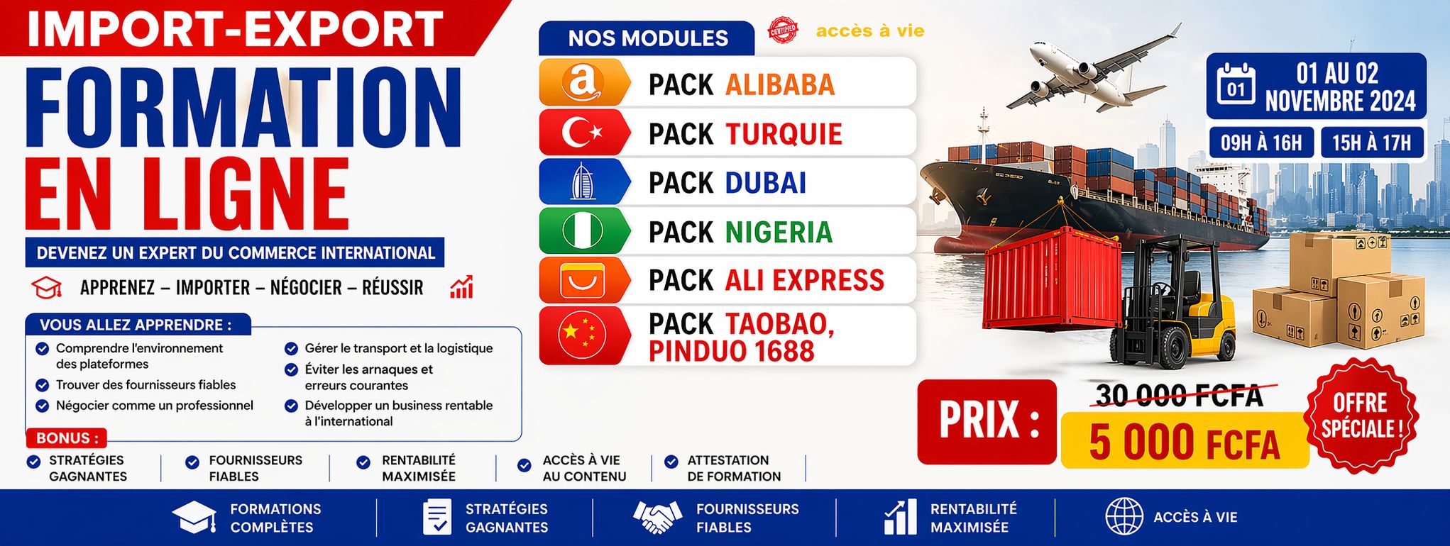 🚀 FORMATION IMPORT-EXPORT CHINE - DUBAI - TURQUIE - NIGERIA - ALI EXPRESS...