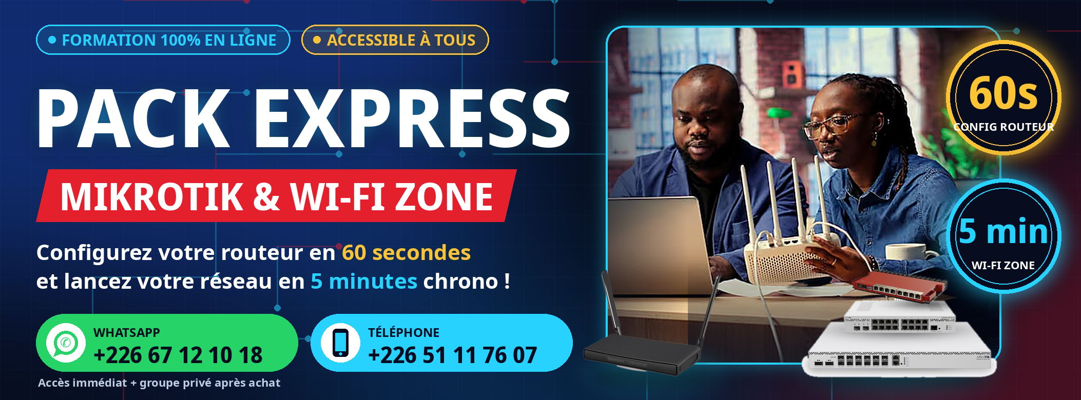 Pack Express MikroTik & Wi-Fi Zone : Configurez votre routeur en 60 secondes