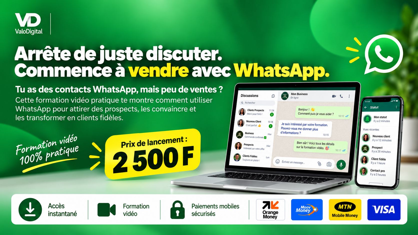 Formation Vidéo WhatsApp Marketing