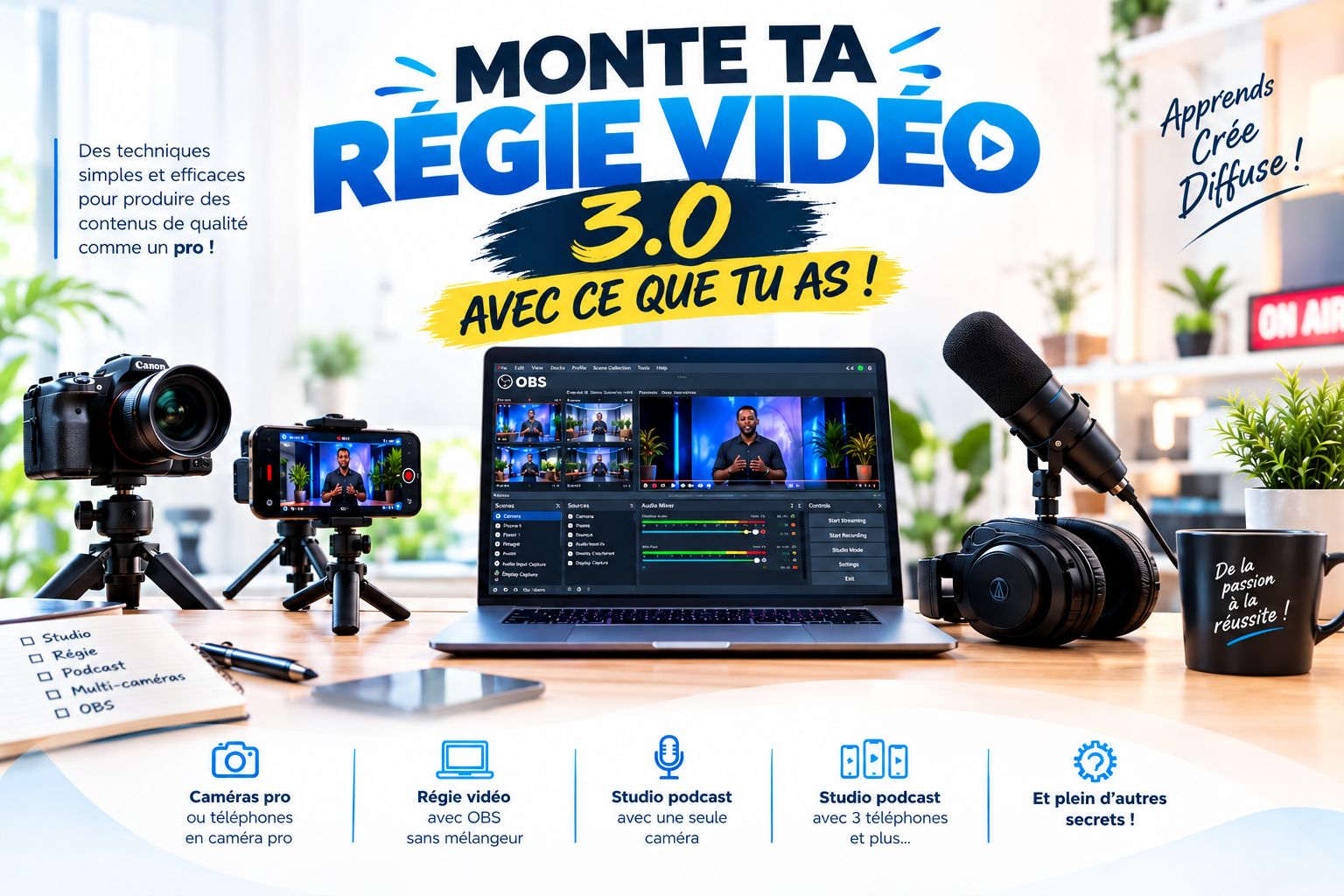 MONTE TA RÉGIE VIDÉO 3.0 AVEC CE QUE TU AS!