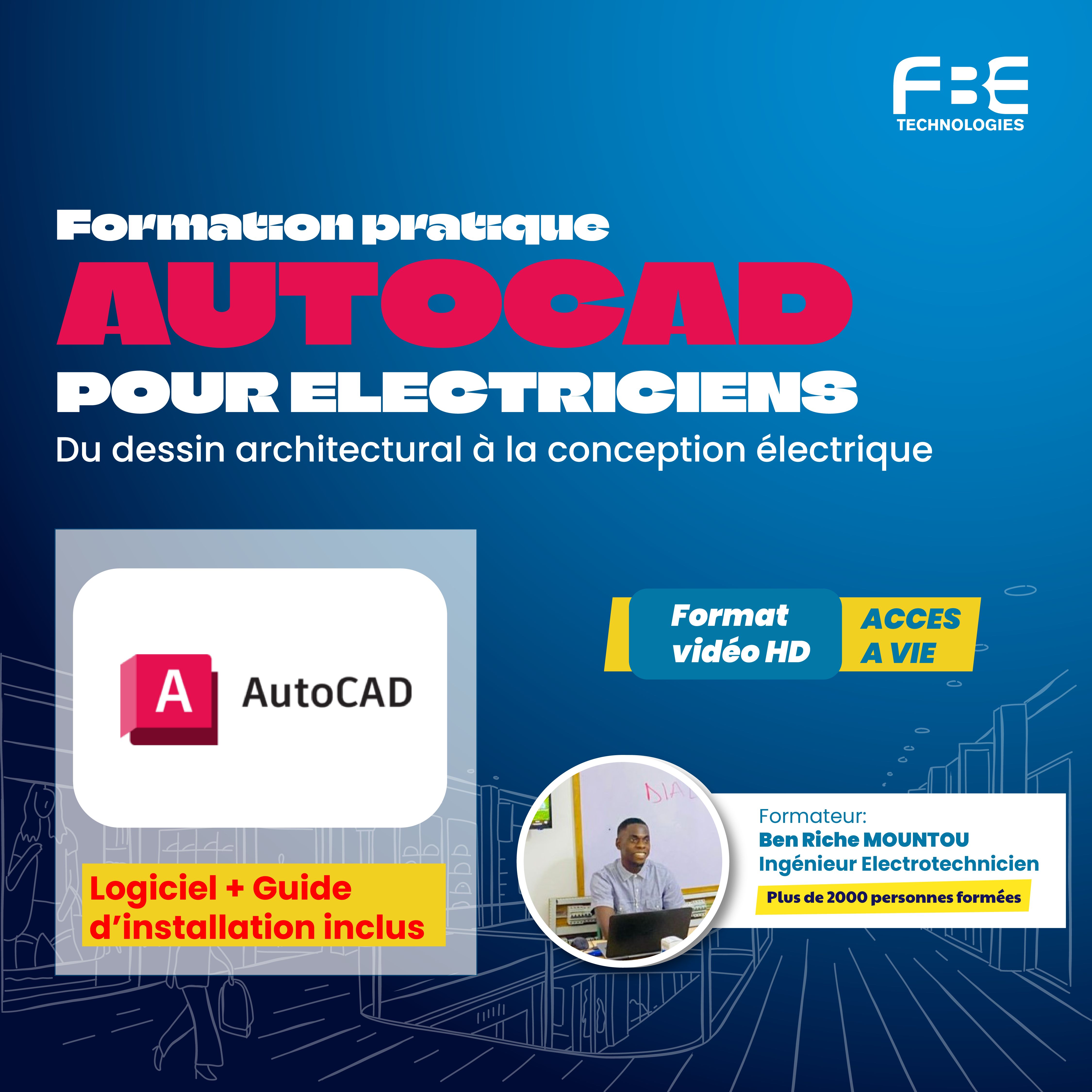 Formation AutoCAD pour électriciens: Du Dessin Architectural à la Conception Électrique