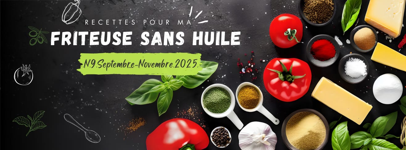 Recettes pour ma friteuse sans huile