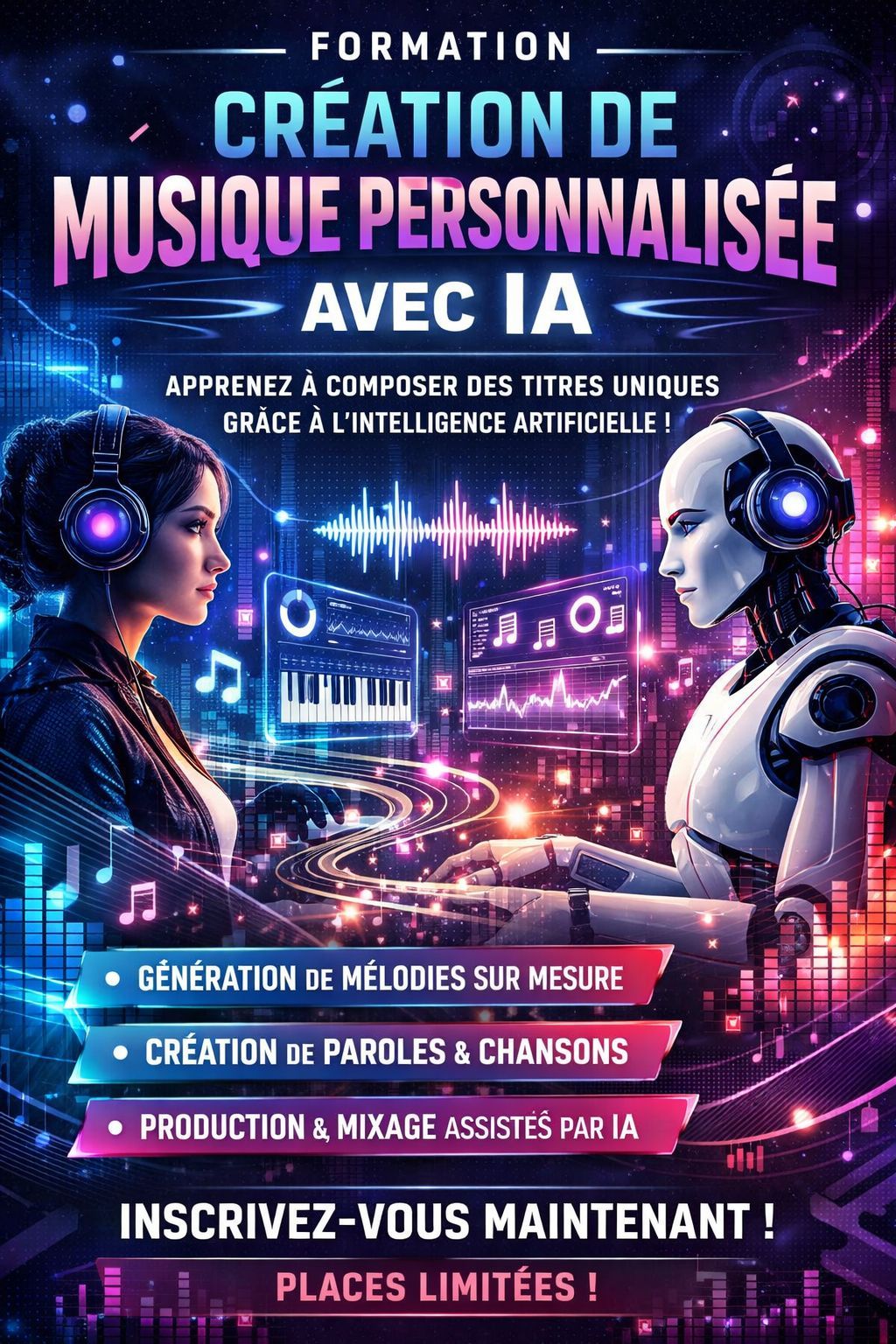 CRÉER DES CHANSONS PERSONNALISÉES AVEC INTELLIGENCE ARTIFICIELLE