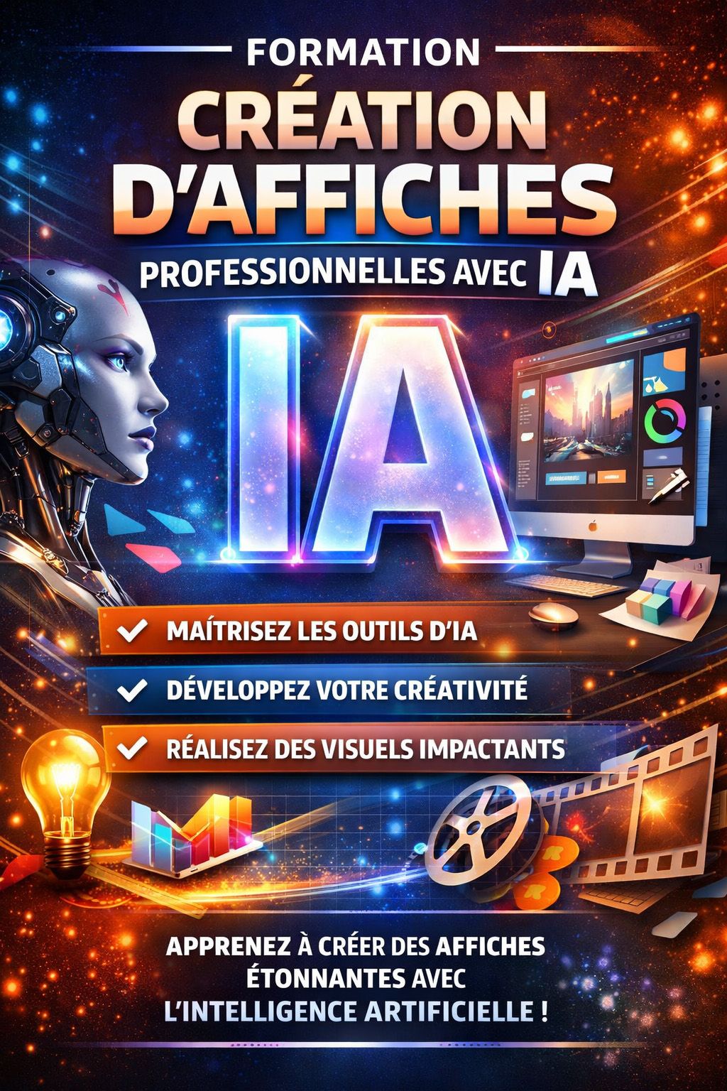 CRÉER DES AFFICHES PROFESSIONNELLES AVEC INTELLIGENCE ARTIFICIELLE