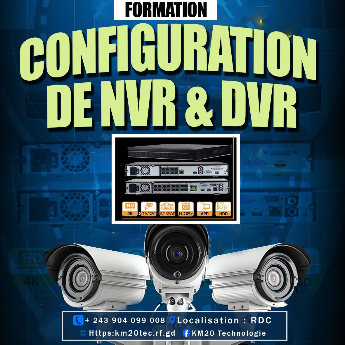CONFIGURATION DE NVR et DVR (CCTV)