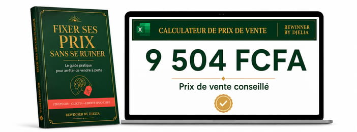 Calculateur de Prix de Vente — Ne vends plus à perte (Guide 21p + Excel + Fiches)
