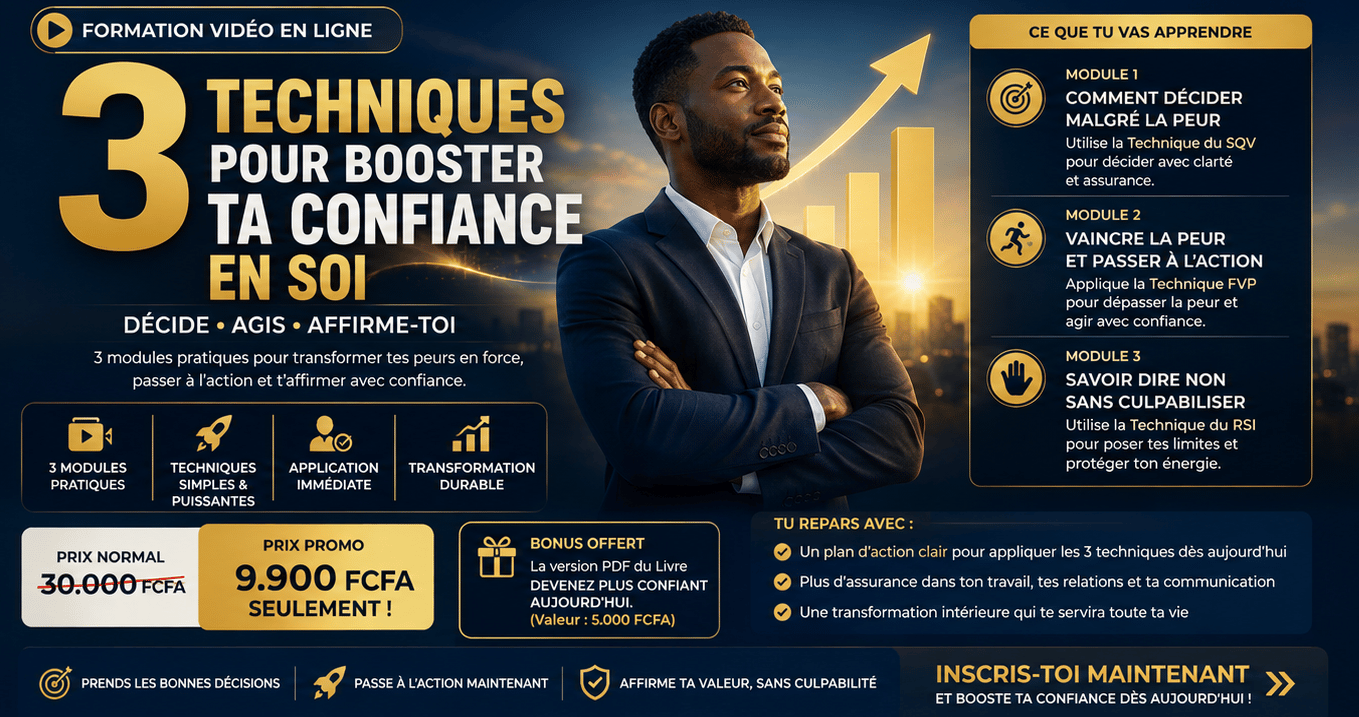 3 TECHNIQUES POUR BOOSTER TA CONFIANCE EN SOI