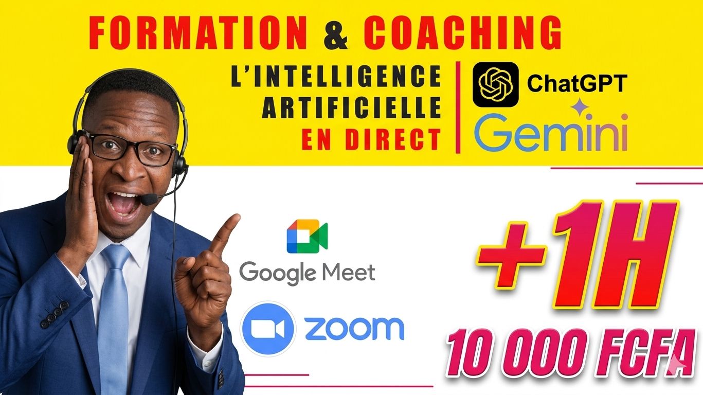 Je vais vous coacher sur l'IA ChatGPT et Gemini pour les débutant et les intermédiaire