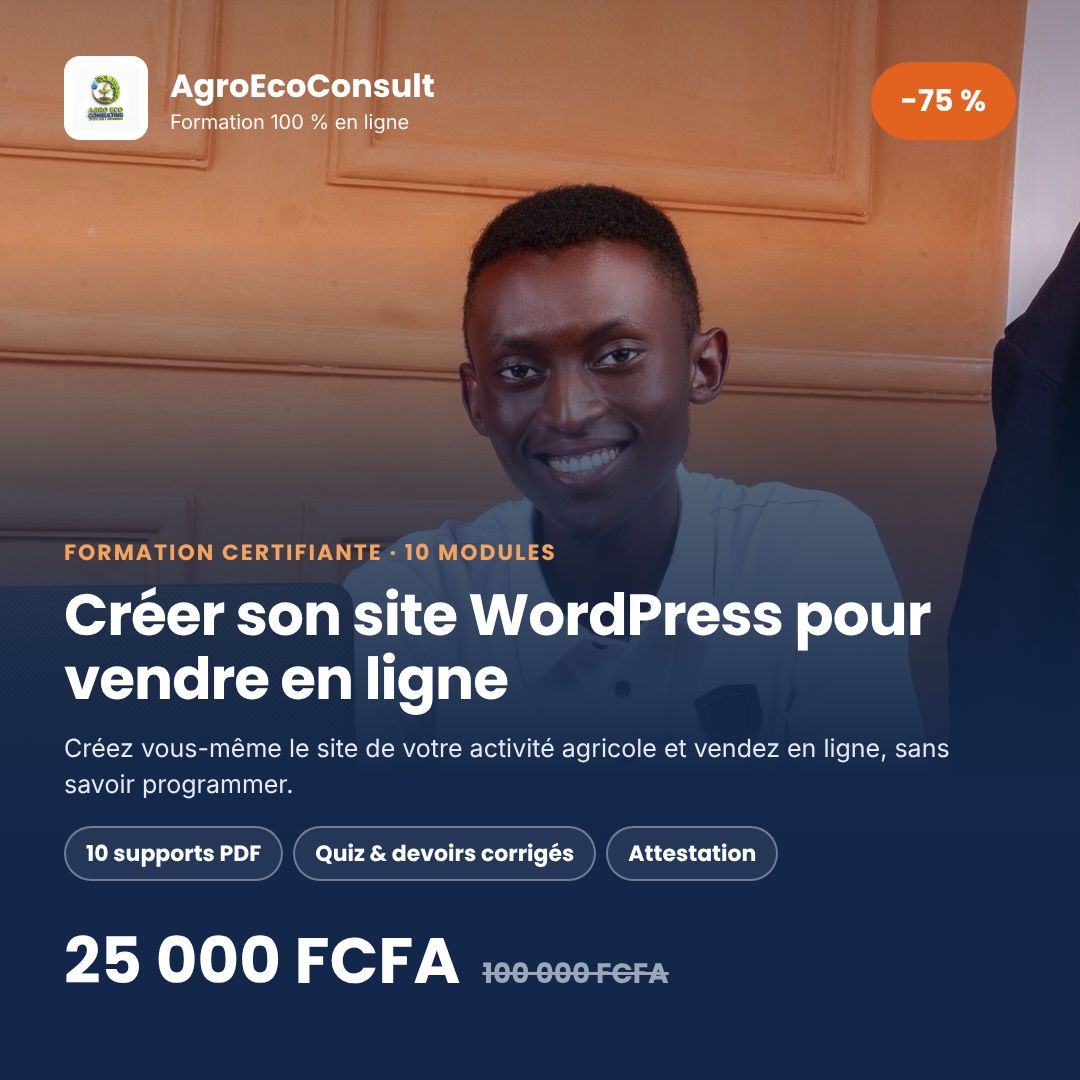 Créer son site WordPress pour vendre en ligne : guide pratique pour entrepreneurs agricoles