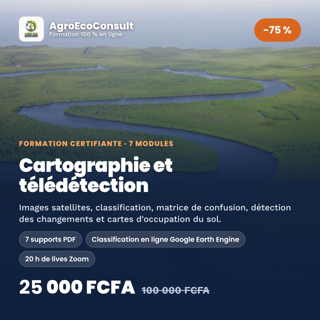 Cartographie et télédétection pour le suivi de l'occupation des sols