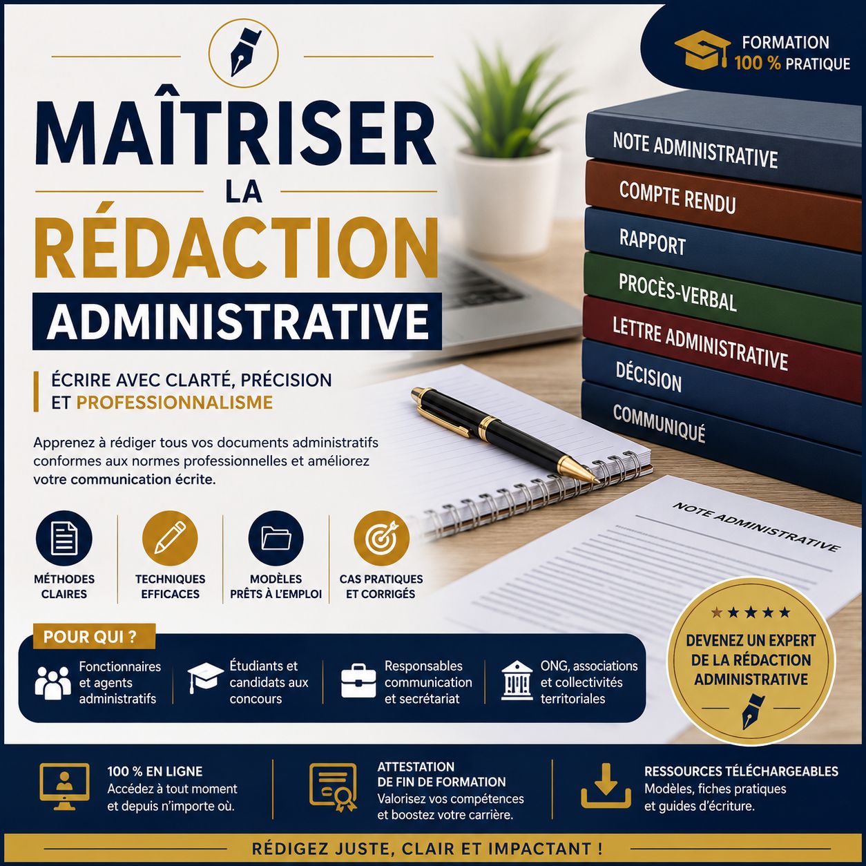 Formation en maîtrise de la rédaction administrative