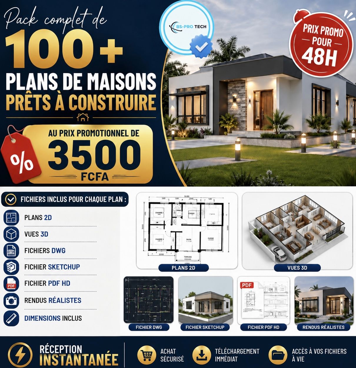 +100 plans de maison moderne