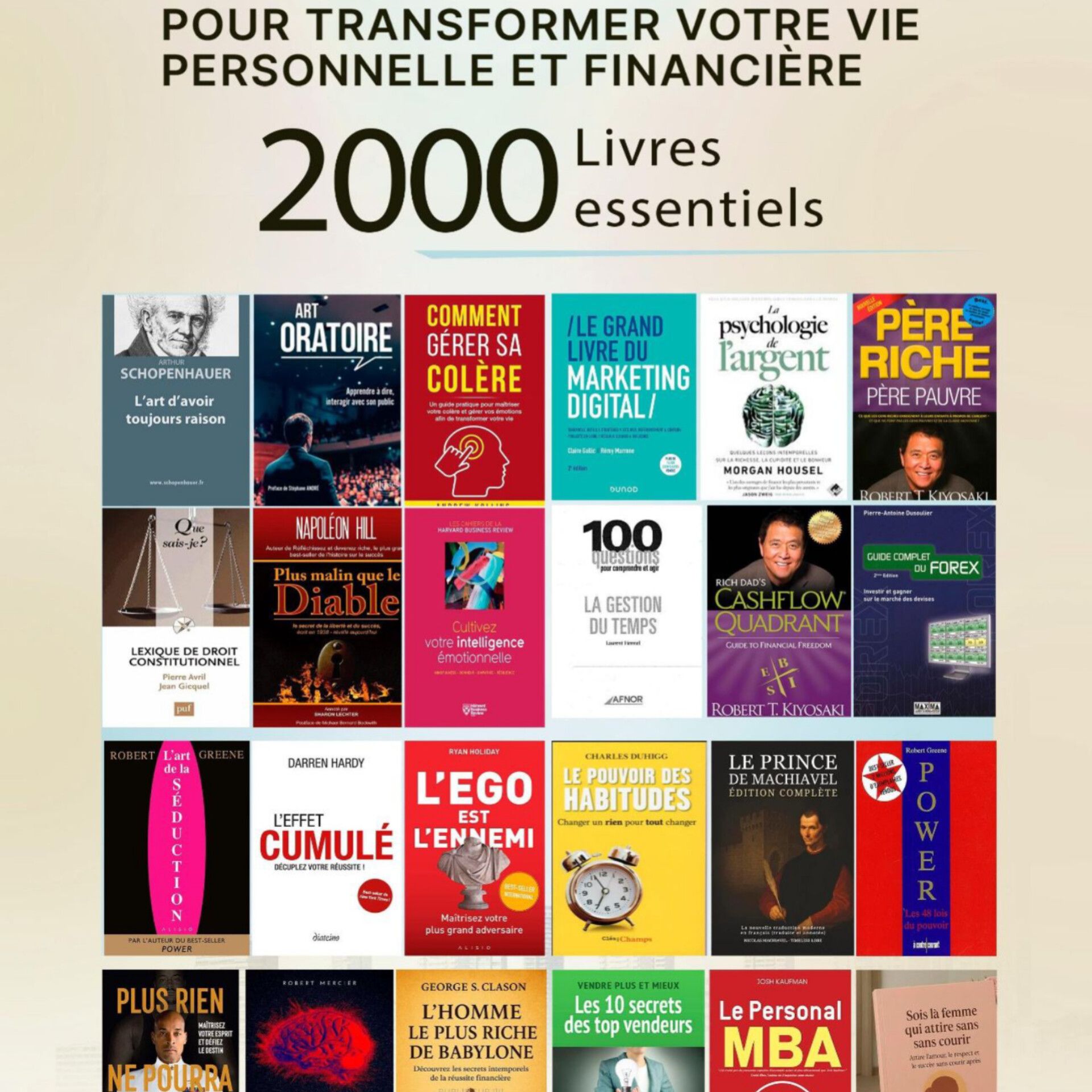 Pack de 2000 Livres