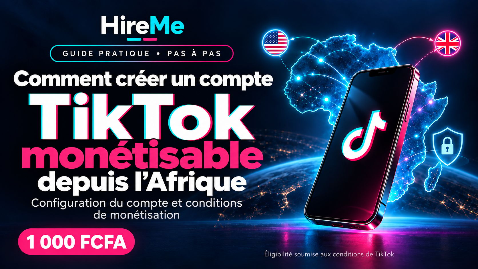 Comment créer un compte TikTok monétisable depuis l’Afrique — Guide pas à pas