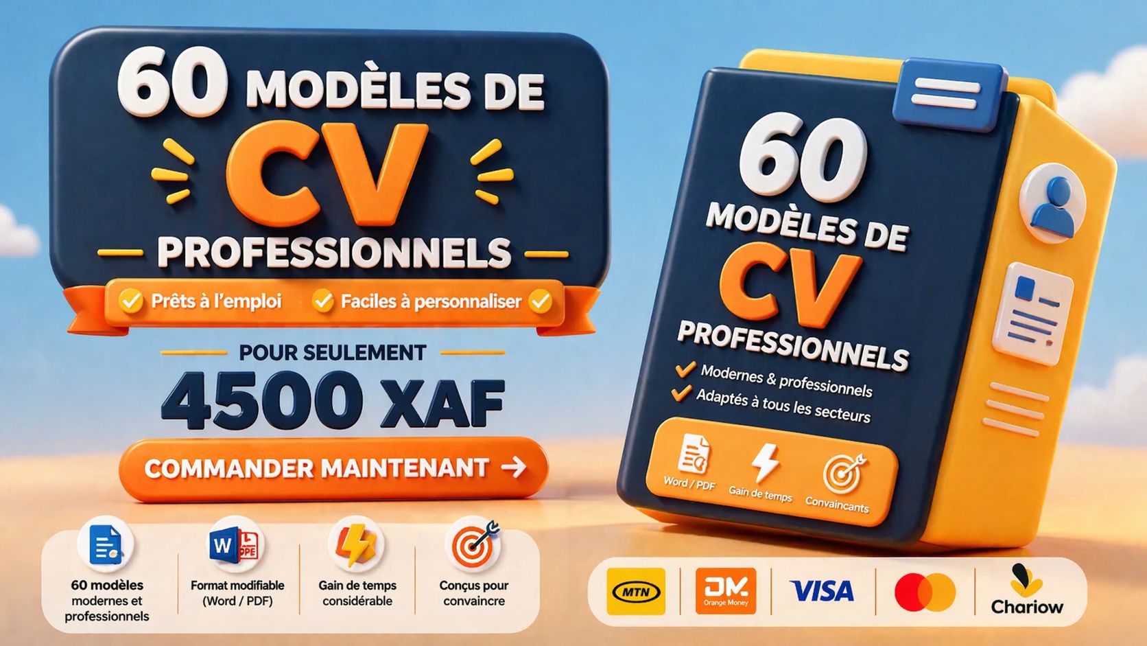 60 Modèles de CV Professionnels modifiables