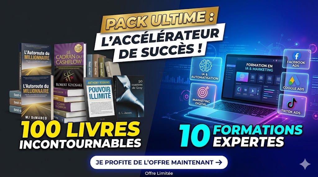 100 Livres en format numériques et Dizaine de formations en tout genre