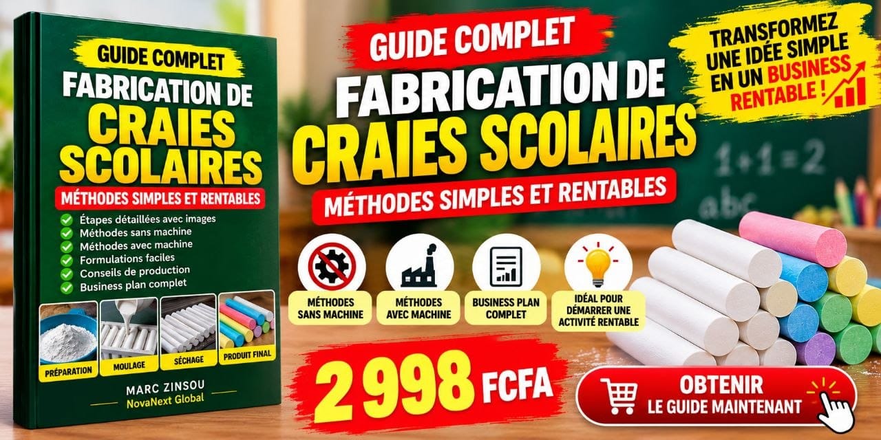 Fabrication de Craies Scolaires (GUIDE COMPLETE)