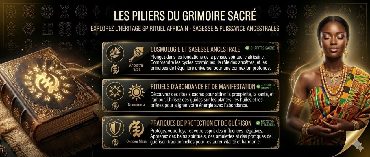 Le Grand Grimoire Spirituel Africain : Rituels de Guérison, de Protection et d’Élévation Ancestrale