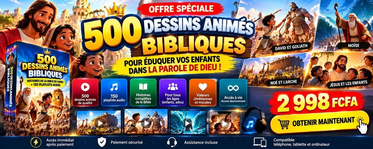 +500 Dessins Animes Bibliques pour Enfants et Familles Chrétiens