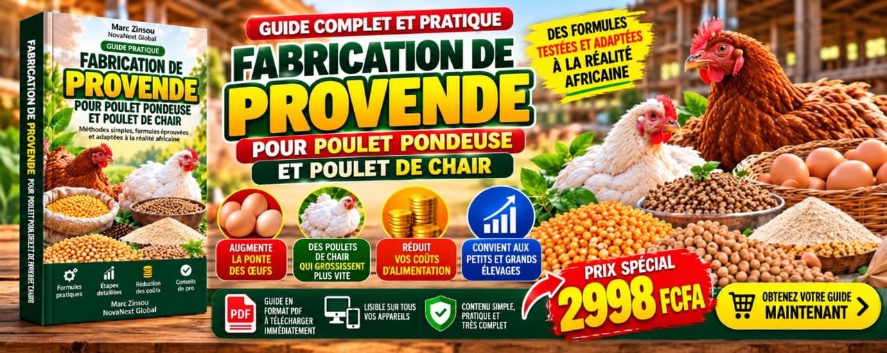 FABRICATION DE PROVENDE POUR POULES PONDEUSES ET POULETS DE CHAIR (GUIDE COMPLETE)