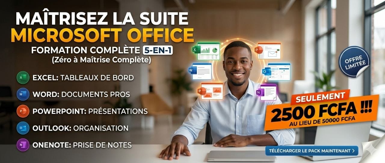 Formation Complète Sur Microsoft Office (5 in 1): Word, Excel, PowerPoint, Outlook et OneNote