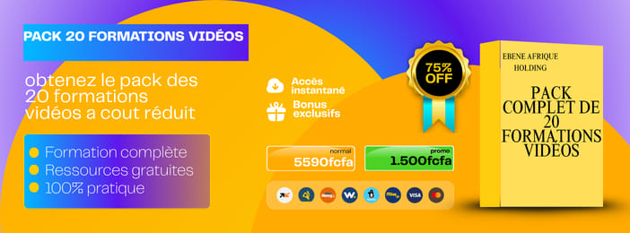 PACK COMPLET DE 20 FORMATIONS VIDÉOS