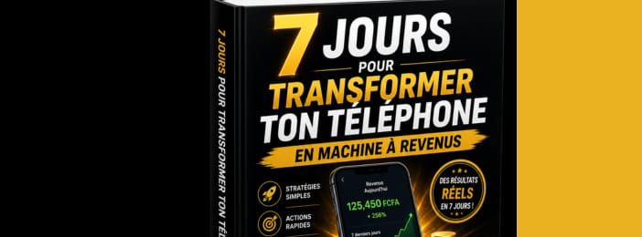 7 jours pour transformer ton téléphone en machine à revenus