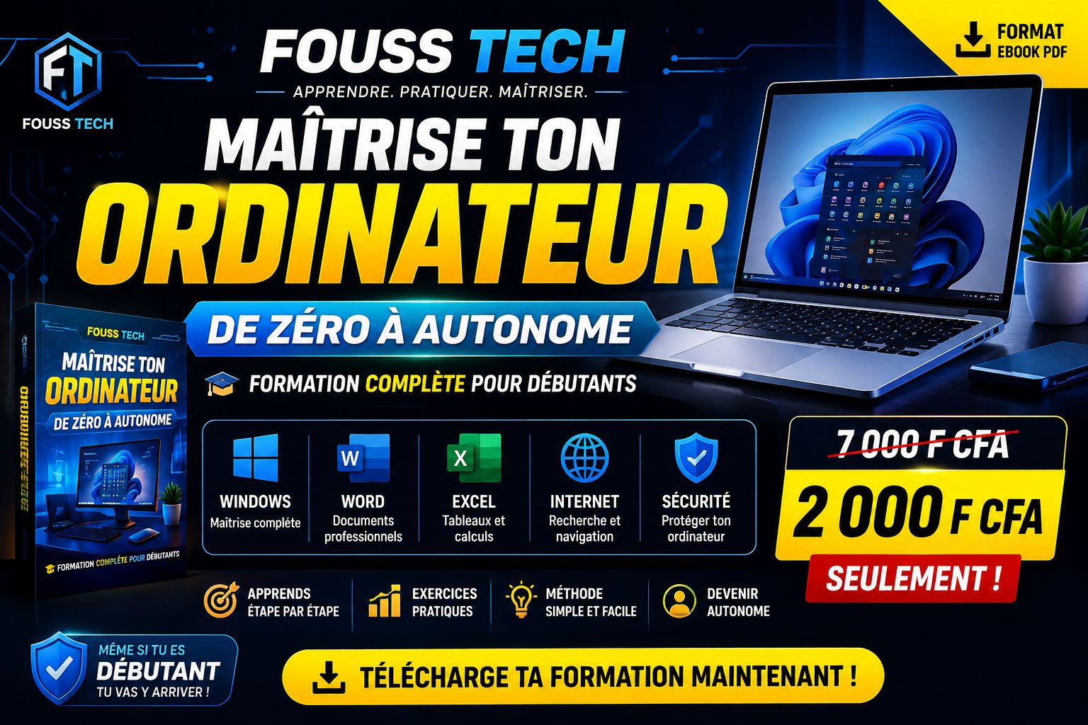 FOUSS TECH – Maîtriser son ordinateur de Zéro à Autonome