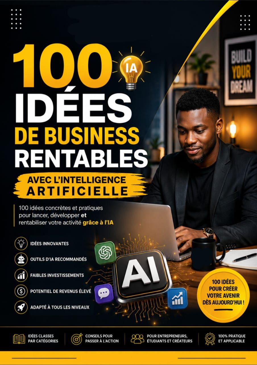 (pdf) 100 idées de business rentable avec IA