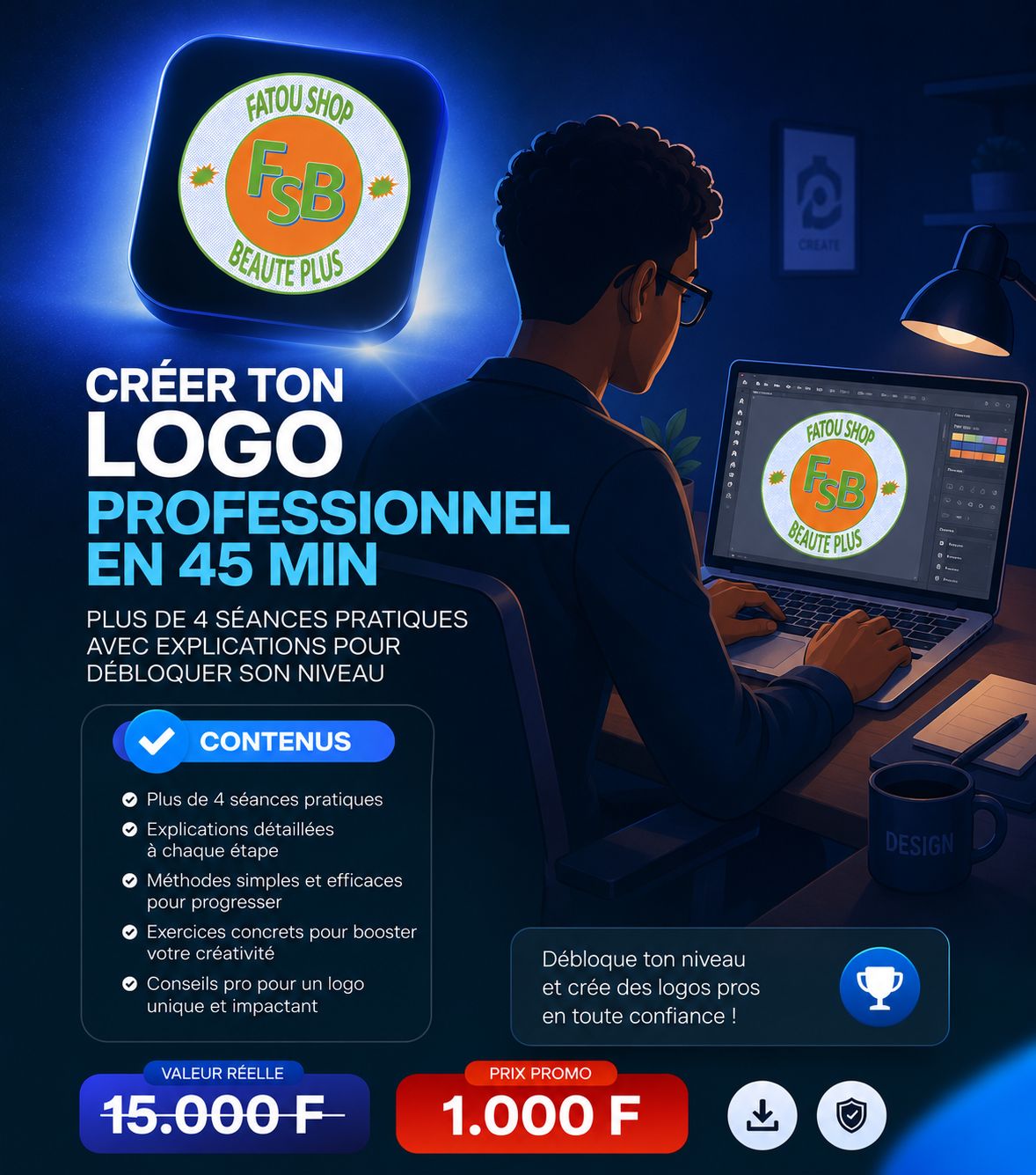 CREER TON LOGO PROFESSIONEL EN 45 MIN