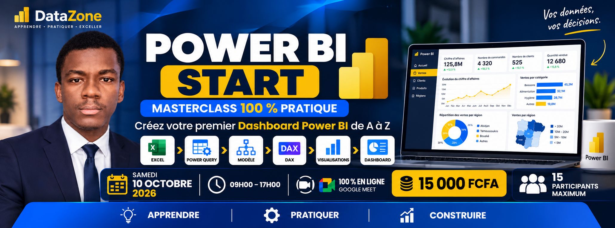 POWER BI START — Créez votre premier Dashboard Power BI de A à Z