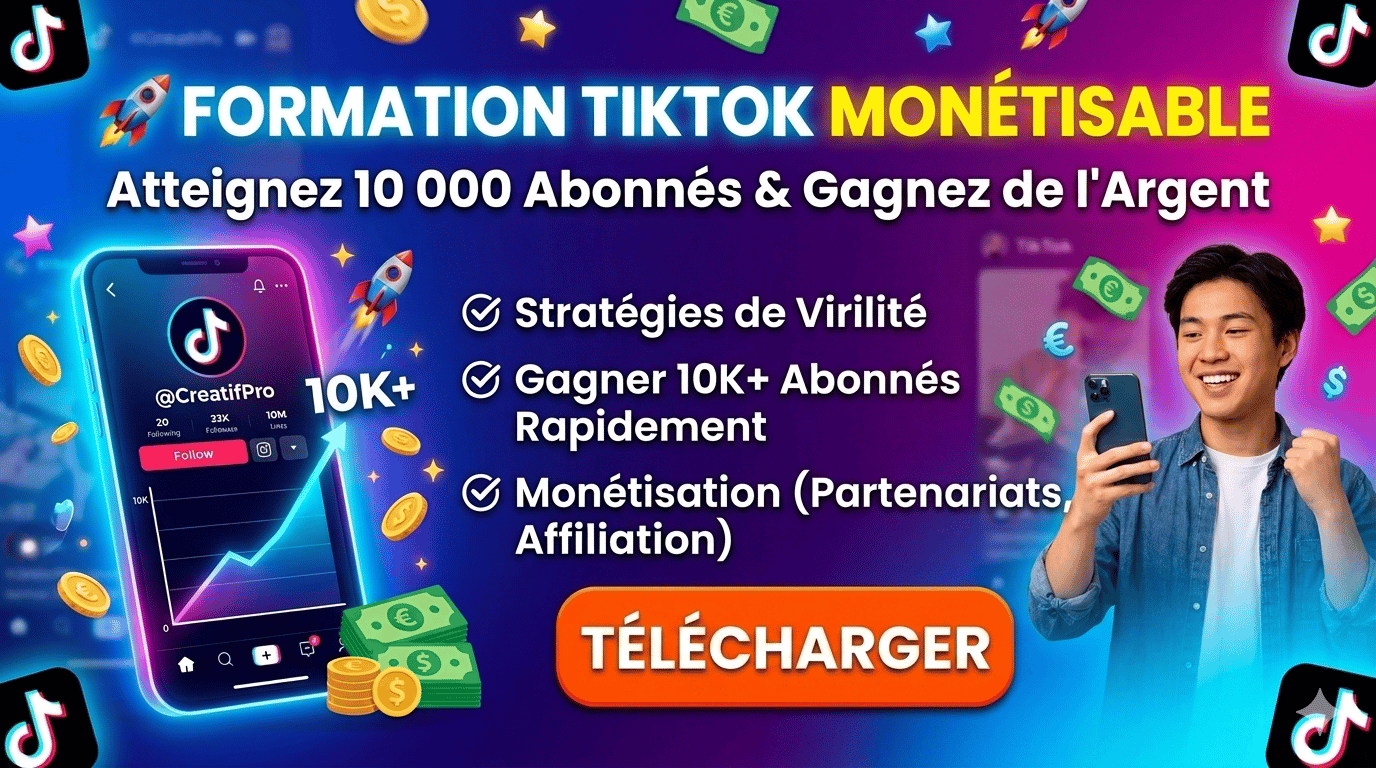 Boostez votre TikTok: Gagnez 10 000 abonnés & monétisez facilement