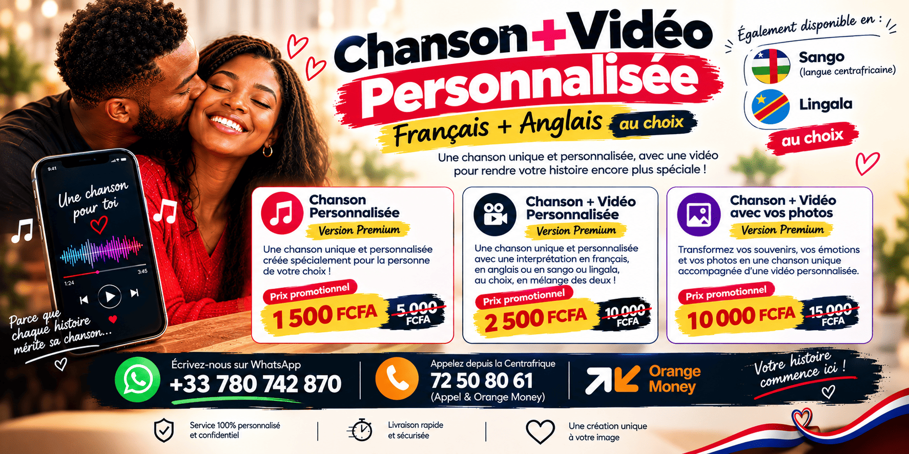 Cadeau Unique : Chanson Personnalisée en Français – Surprenez Vos Proches!