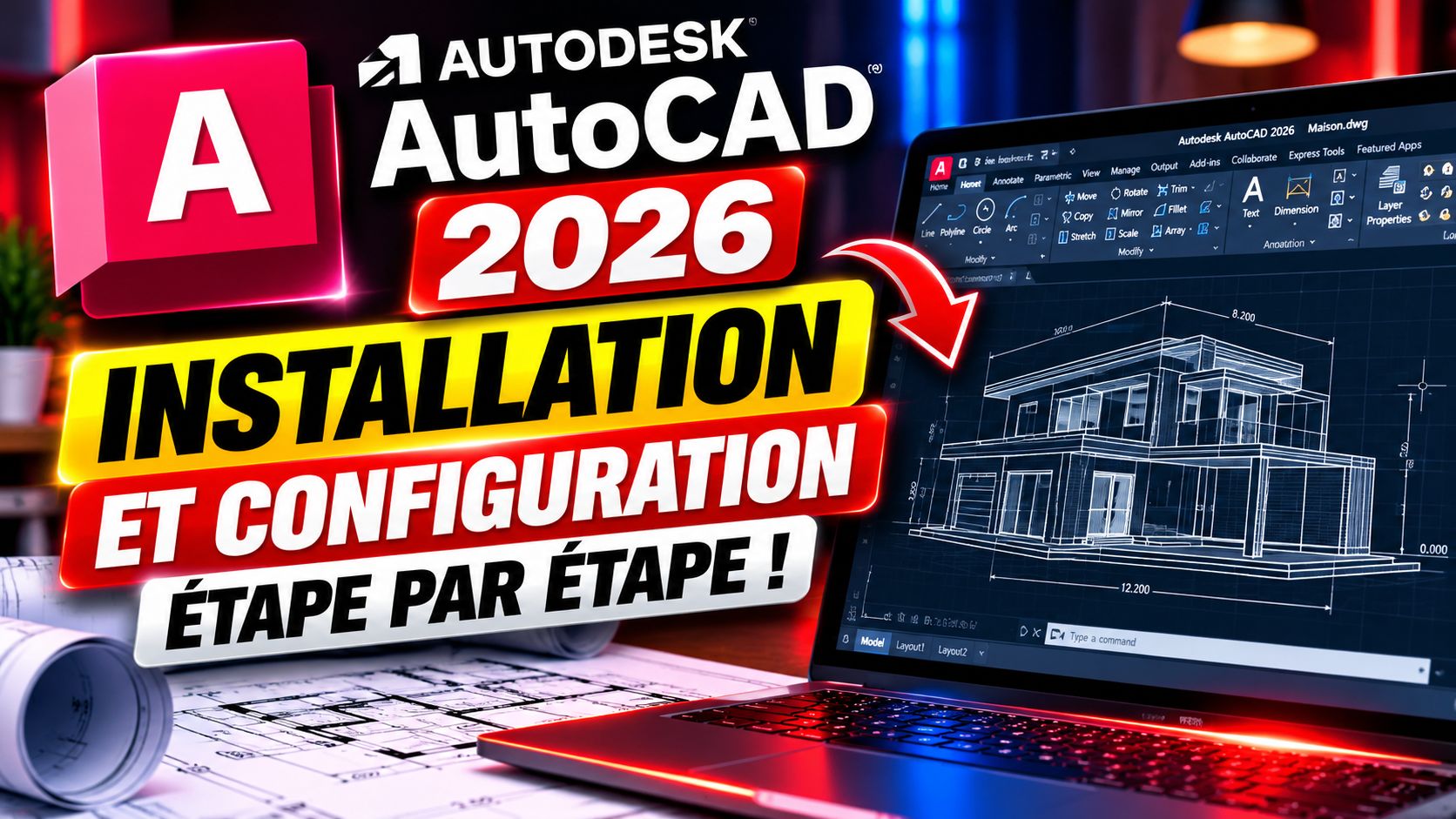 Formation complète du logiciel AUTOCAD 2026 : la maîtrise totale de la conception
