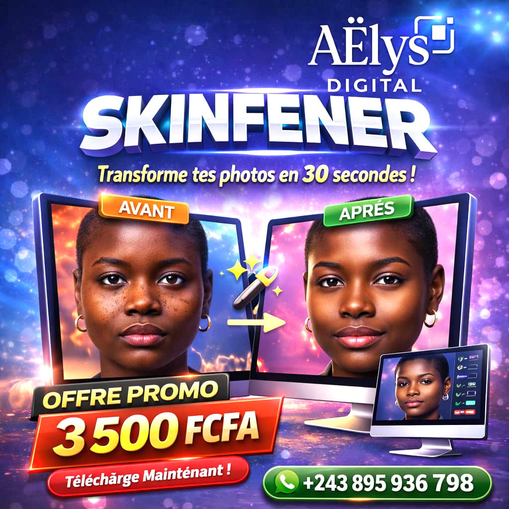 SkinFine : Retouche Photo Pro Instantanée en Un Clic Facile